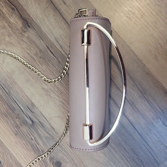 MADISON WEST Mauve/Tan Mini to Convertible Chain Crossbody Bag - Picture 13 of 15